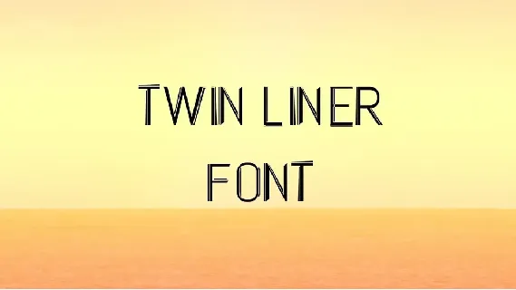 Twin Liner Display font